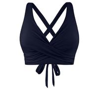 Womens Bikini Top Swimming Costume V Neck Criss Cross Swimwear Tops Push Up Wireless Backless Bras Bikinis Sexy Tie Back Swim Tops for Women UK Stretch Beachwear Summer Bathing Suits