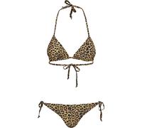 Urban Classics Animal Print Bikini Yellow S Woman