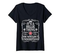 Womens Billie Name Its A Billie Thing You Wouldn't Understand V-Neck T-Shirt