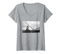 Women's Billy Bragg Life's A Riot Era By David Corio V-Neck T-Shirt