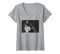 Womens Billy Connolly Comedy Musician Cambridge Folk Fest 1978 V-Neck T-Shirt