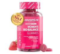 Women's Bio-Balance Gummies | Intimate Flora & Gut Health | Novomins | Cranberry & Calcium | 60 Gummies | 4 Billion CFU | Lactobacillus Reuteri & Paracasei | Vegan & Gluten-Free