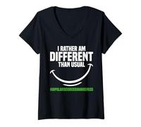 Womens Bipolar Disorder Awareness I Rather Bipolar Disorder Warrior V-Neck T-Shirt