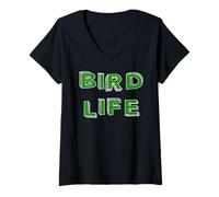 Womens Bird Life V-Neck T-Shirt