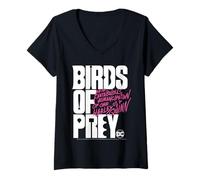 Womens Birds Of Prey Harley Quinn Emancipation V-Neck T-Shirt