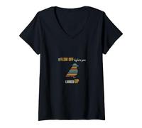 Women's Birdwatching - It Flew Off Before You Looked - Bird Watching V-Neck T-Shirt