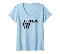 Womens Birthday Gift 1973 Limited Edition V-Neck T-Shirt