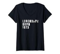 Womens Birthday Gift 1973 Limited Edition V-Neck T-Shirt