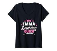 Women's Birthday Queen Emma V-Neck T-Shirt