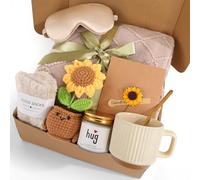 Women's Birthday Self-Care Gift Basket, Sunflower-Themed Sunshine Gift Sunshine Care Gift Set,Christmas Birthday Gift, Dedicated to Women, Mothers, Best Friends, Wives