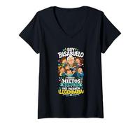 Women's Bisabuelo Encyclopedia Family Wisdom V-Neck T-Shirt