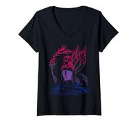 Womens Bisexuality Sunflower Bi Pride Woman Bisexual Flag Bisexual V-Neck T-Shirt