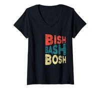 Womens Bish Bash Bosh All Done Easy V-Neck T-Shirt