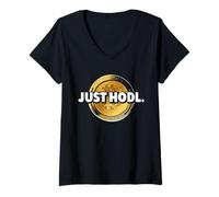 Women's Bitcoin Crypto Coin Digital Asset Strategy V-Neck T-Shirt