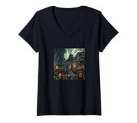 Womens Bitcoin Revolution V-Neck T-Shirt