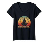 Womens Bitcoiner Warrior Stealth Power Fast Shadow Master Bitcoin V-Neck T-Shirt
