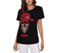 Women's Bizkit Rap Rock Band Limp Tshirts Fashion Crewneck Short Sleeve Tee-Shirts Colorful Graphic Tops Multicoloured XL
