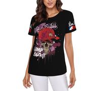 Women's Bizkit Rap Rock Band Limp Tshirts Fashion Crewneck Short Sleeve Tee-Shirts Colorful Graphic Tops Multicoloured L