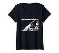 Womens Björn Borg & Ilie Nastase Wimbledon Tennis Men's Final 1976 V-Neck T-Shirt