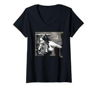 Women's Bjork Live 1993 Debut Tour by Phil Nicholls V-Neck T-Shirt