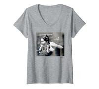 Women's Bjork Live Debut Tour 1993 by Phil Nicholls V-Neck T-Shirt