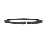 Womens Black Belt, Women's Skinny PU Leather Black Thin Belt PU Leather, Ladies Belts Adjustable Waist Belts With Golden Buckle Waistband Decorative For Jeans, Pants, Coat, Dresses And Sweater
