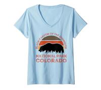 Womens Black Canyon of The Gunnison National Park V-Neck T-Shirt
