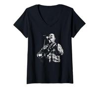 Women's Black Francis The Pixies At Reading Where is My Mind 1990 V-Neck T-Shirt