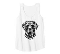 Womens Black Lab Labrador Retriever Dog Wearing Sunglasses Graphic Tank Top