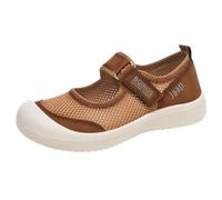 Womens Black Loafers Ladies Flat Shoes Size 6 Womens Shoes Casual Wedge Sandals Casual Comfortable Lazy Border Breathable Comfortable Women's Cloth Open Toe Heels (Coffee,4.5)