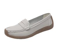 Womens Black Loafers White Shoes for Women Animal Print Flat Shoes for Women Comfy Summer Breathable Hollow Leather Fashion Non Slip Driving Working Workers Doctors Flip Flops with Arch Support