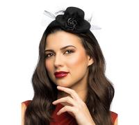 Women's black mini hat