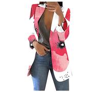 Women's Blazers & Suit Jackets Cropped Lounge Blazer Casual Open Front Coat Plus Size Formal Lapel Tops for Office Work Business UK OL Ladies