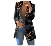 Women's Blazers & Suit Jackets Cropped Lounge Blazer Casual Open Front Coat Plus Size Formal Lapel Tops for Office Work Business UK OL Ladies