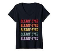 Women's Bleary-Eyed V-Neck T-Shirt