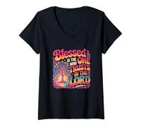 Womens Blessed is The One Who Trusts in The Lord Jeremiah 17:7 V-Neck T-Shirt