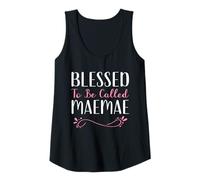Womens Blessed to Be Called Mammaw Grandma Cute Cool Mam-Maw Tank Top