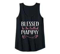 Womens Blessed to Be Called Mammy Grandma Cute Cool Tank Top