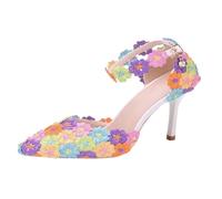 Women's Block Heel Sandals, Mules with Straps, Elegant Evening Sandals, Comfortable High Heels, Pumps, Square Dress Shoes, Elegant Evening Sandals, Peep Toe, Lightweight Summer Sandals for Leisure, a