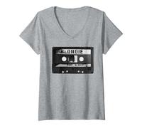 Women's Blondie - No Exit Vintage Design Cassette V-Neck T-Shirt