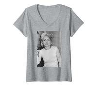 Womens Blondie Rock Star Debbie Harry By Simon Fowler V-Neck T-Shirt