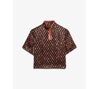 Women's blouse Superdry Mandarin Jacquard Noir M
