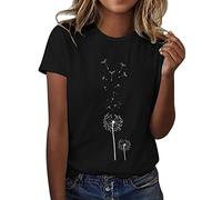Women's Blouses & Shirts, Women's Yoga Gym Workout Top Loose Fit, Quick Dry Sports Top Running Sports T-Shirt, Baggy Yoga Top T Shirts for Women Black Blouses for Women UK Blouse