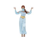 Womens Blue Arabian Princess Fancy Dress Costume (Size 12-14)