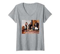 Womens Blue Lee Ryan Duncan James Anthony Costa & Simon Webbe V-Neck T-Shirt