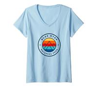 Womens Blue Mountains National Park Australia V-Neck T-Shirt