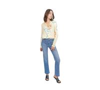 Women's blue stretch cotton bootcut jeans F.A.M. Paris Bella Bleu 32