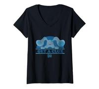Women's Blues Clues Get A Clue V-Neck T-Shirt