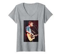 Womens Blur Live Damon Albarn Cardiff Arena 1997 Song 2 V-Neck T-Shirt