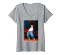 Womens Blur Song 2 Live Damon Albarn Cardiff Arena 1997 V-Neck T-Shirt